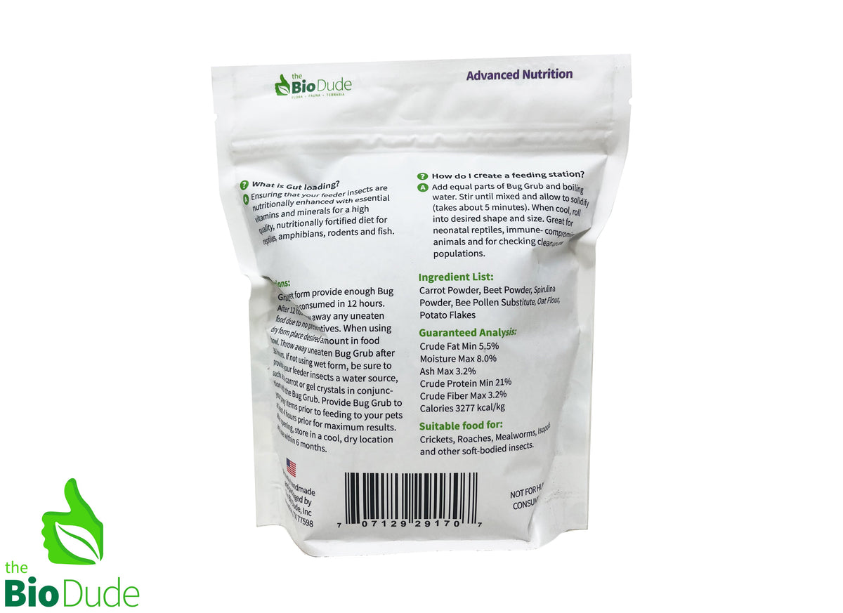 The Bio Dude Bug Grub Premium Insect Gutload