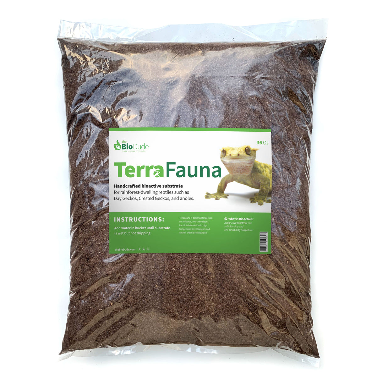 The Bio Dude Terra Fauna Bioactive Substrate — 36 qt