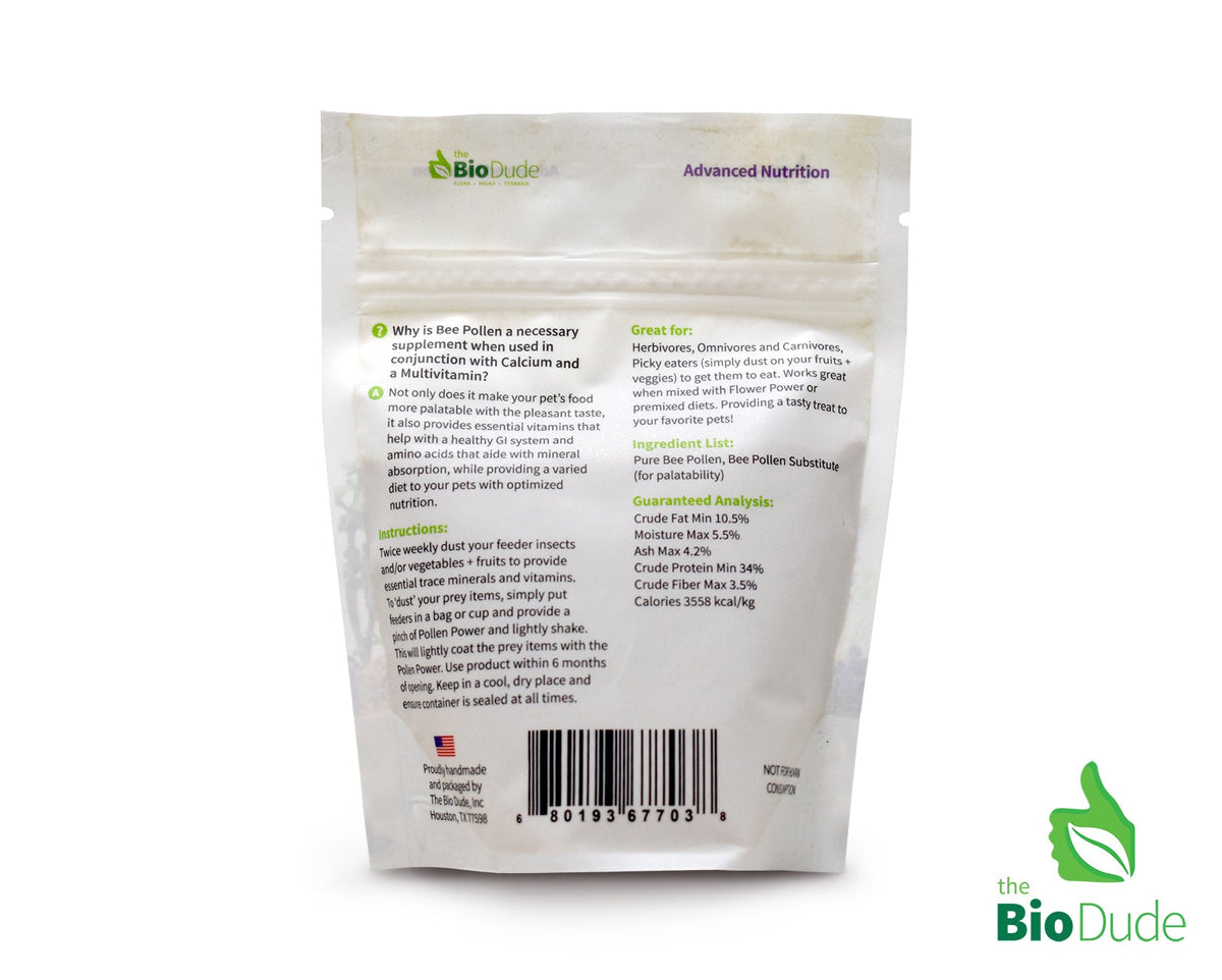 The Bio Dude Pollen Power Premium Bee Pollen Supplement